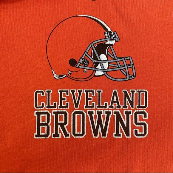 Cleveland ‎ Browns Reebok Equipment NFL Play Dry Men Large Orange Athletic Shirt - Picture 4 of 8